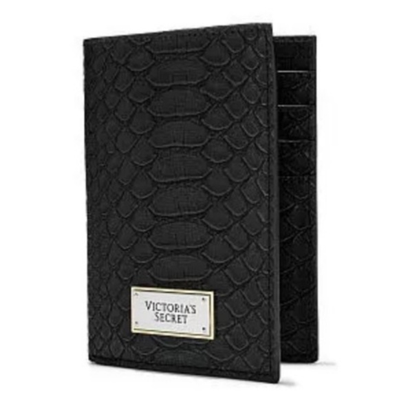 Victoria's Secret Accessories - VS Black Python Passport RARE* ID Card Holder